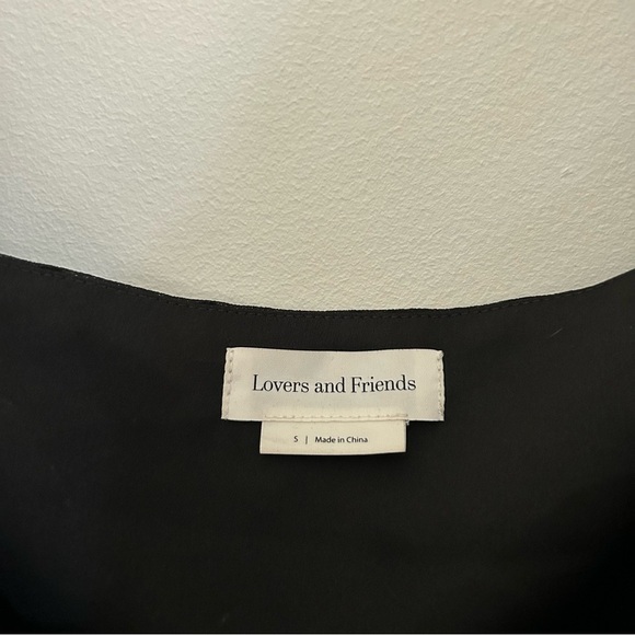 Lovers and Friends Arielle Polka Dot Mini Dress in Black - Picture 3 of 6